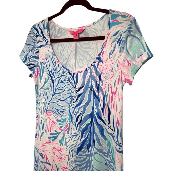 Lilly Pulitzer Wynne Short Sleeve Stretch Jersey Knit Maxi Dress Women’s Small - Picture 8 of 12